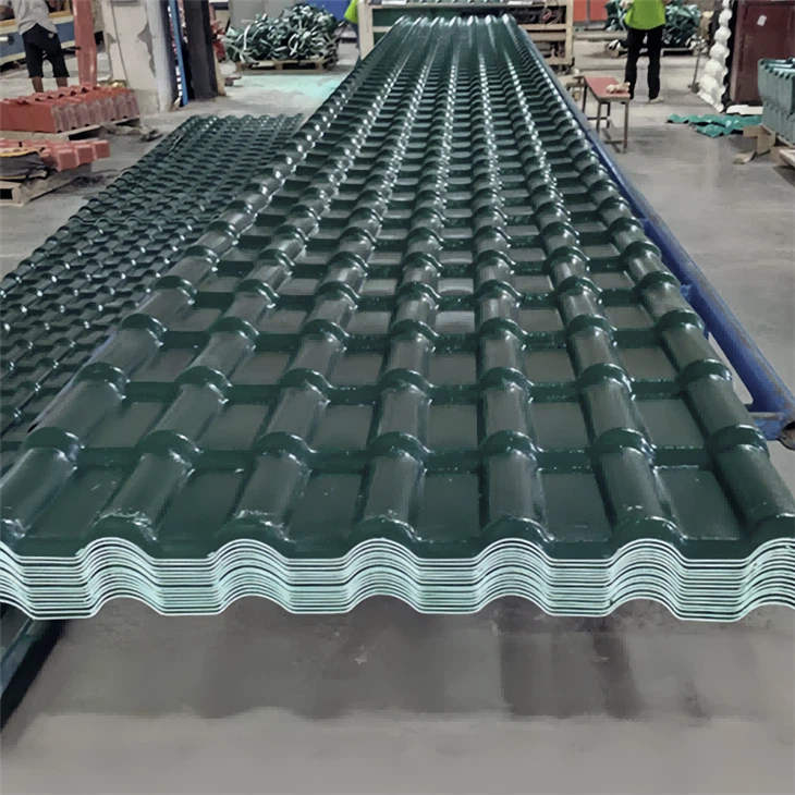 Dark green ASA synthetic resin tile manufactuer_