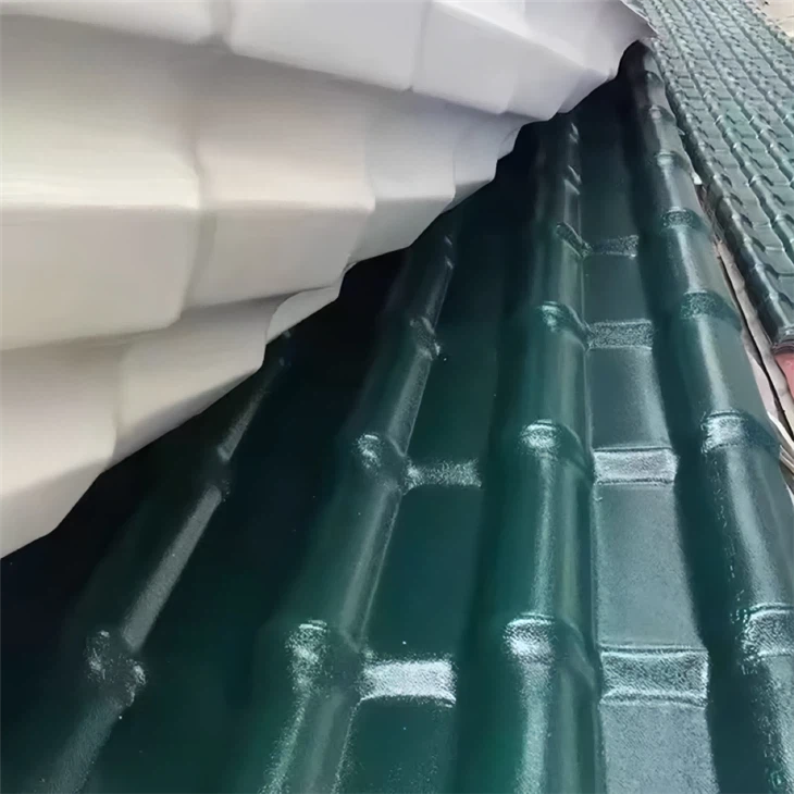 Dark green ASA synthetic resin tile wholesale_