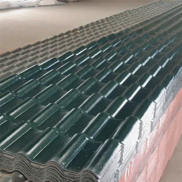 Dark green ASA synthetic resin tile price_
