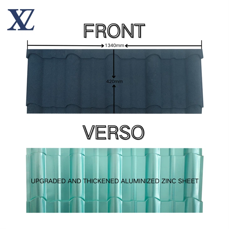 Sky Blue Stone Roof Tile factory